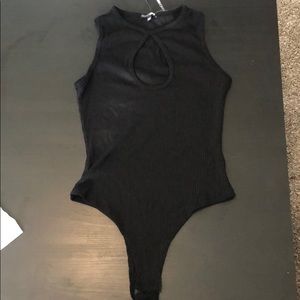 Black keyhole bodysuit